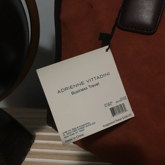 Adrienne Vittadini Duffle Bag (British Tan: AV-1802: Fuax Suede) *Never Used - Picture 12 of 16